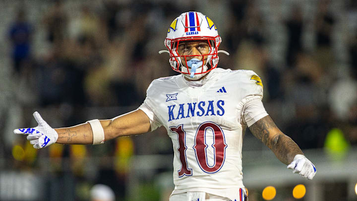 Kansas football wide receiver Levi Wentz