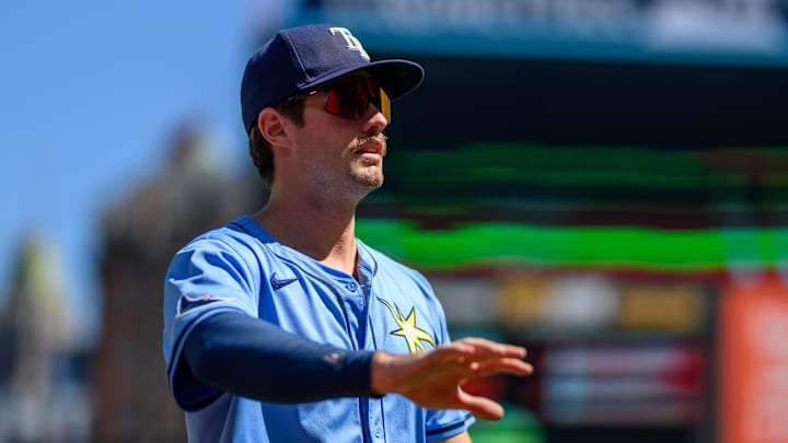 Tampa Bay outfielder Jonny DeLuca (21) is back in the lineup for the Rays on Saturday night in Cincinnati.