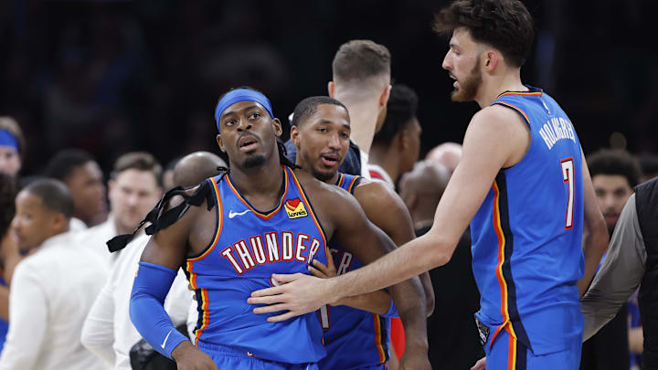 Thunder wing Lu Dort got into a postgame altercation with Pelicans guard Jeremiah Fears.