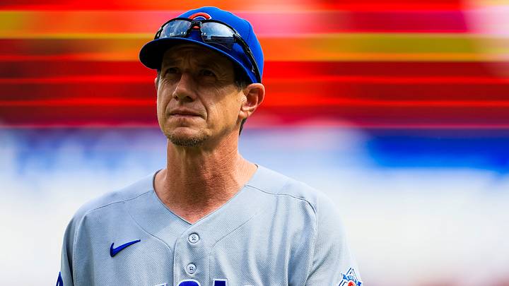 Jul 12, 2026; Cincinnati, Ohio, USA; Chicago Cubs manager Craig Counsell (11) walks off the field during a pitching change in the ninth inning against the Cincinnati Reds at Great American Ball Park. Mandatory Credit: Katie Stratman-Imagn Images