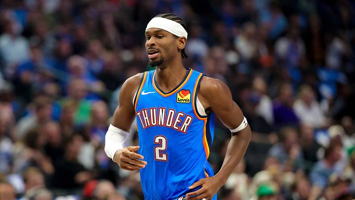 Oct 28, 2026; Dallas, Texas, USA; Oklahoma City Thunder guard Shai Gilgeous-Alexander (2) reacts during the first quarter against the Dallas Mavericks at American Airlines Center. Mandatory Credit: Kevin Jairaj-Imagn Images Oct 28, 2026; Dallas, Texas, USA; Oklahoma City Thunder guard Shai Gilgeous-Alexander (2) reacts during the first quarter against the Dallas Mavericks at American Airlines Center. Mandatory Credit: Kevin Jairaj-Imagn Images