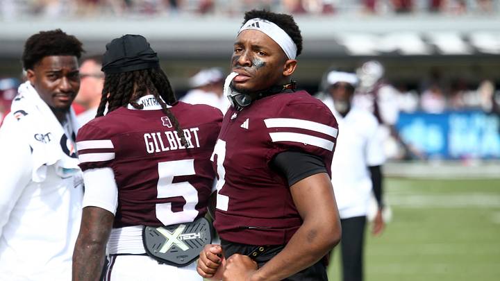 Oct 3, 2026; Starkville, Mississippi, USA; Mississippi State Bulldogs safety Isaac Smith (2) looks on during the fourth quarter against the Alabama Crimson Tide at Davis Wade Stadium at Scott Field. Mandatory Credit: Petre Thomas-Imagn Images Oct 3, 2026; Starkville, Mississippi, USA; Mississippi State Bulldogs safety Isaac Smith (2) looks on during the fourth quarter against the Alabama Crimson Tide at Davis Wade Stadium at Scott Field. Mandatory Credit: Petre Thomas-Imagn Images