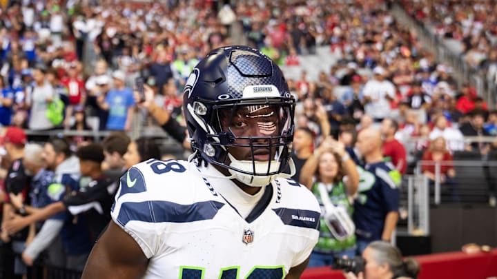 Seattle Seahawks linebacker Tyrice Knight against the Arizona Cardinals at State Farm Stadium. Seattle Seahawks linebacker Tyrice Knight against the Arizona Cardinals at State Farm Stadium.