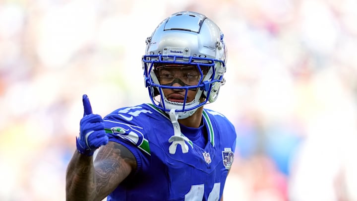 Jaxon Smith-Njigba of the Seattle Seahawks Jaxon Smith-Njigba of the Seattle Seahawks