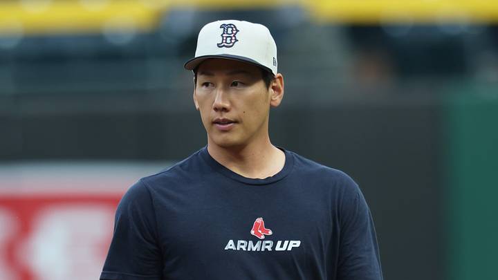 Aug 15, 2026; Pittsburgh, Pennsylvania, USA;  Boston Red Sox designated hitter Masataka Yoshida (7) looks on before the game against the Pittsburgh Pirates at PNC Park. Mandatory Credit: Charles LeClaire-Imagn Images