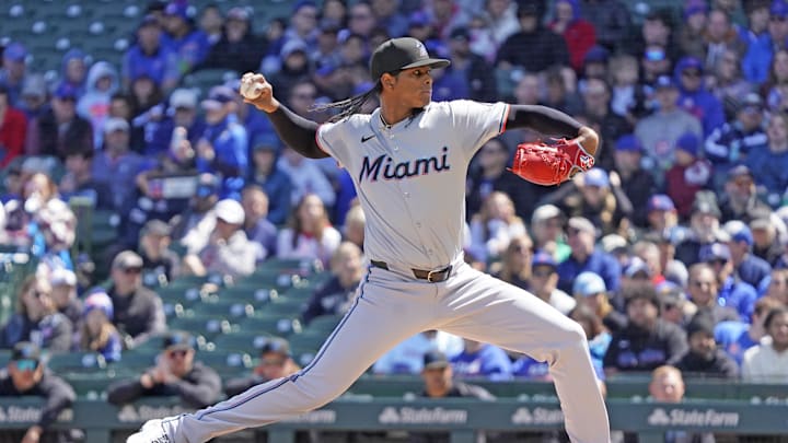 Miami Marlins pitcher Edward Cabrera | David Banks-Imagn Images