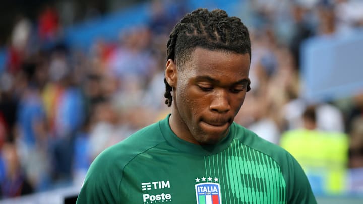 Destiny Udogie of Italy looks on during the Fifa World Cup... Destiny Udogie of Italy looks on during the Fifa World Cup...