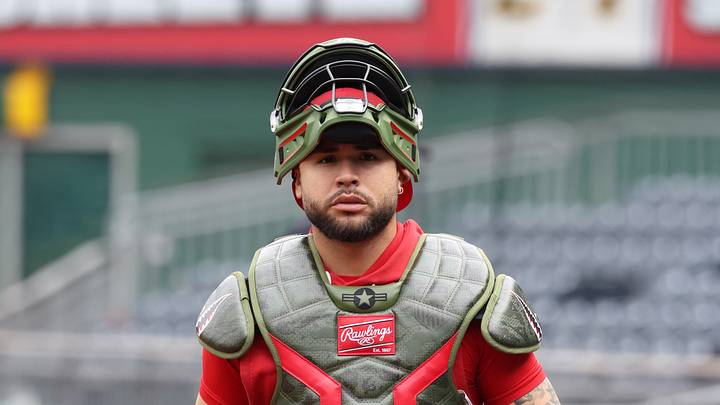 May 16, 2026; Pittsburgh, Pennsylvania, USA; Philadelphia Phillies catcher Rafael Marchán (13) on the field before the game against the Pittsburgh Pirates at PNC Park. Mandatory Credit: Charles LeClaire-Imagn Images May 16, 2026; Pittsburgh, Pennsylvania, USA; Philadelphia Phillies catcher Rafael Marchán (13) on the field before the game against the Pittsburgh Pirates at PNC Park. Mandatory Credit: Charles LeClaire-Imagn Images