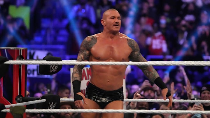Jan 29, 2022; St. Louis, MO, USA; Randy Orton during the Royal Rumble The Dome at America's Center.