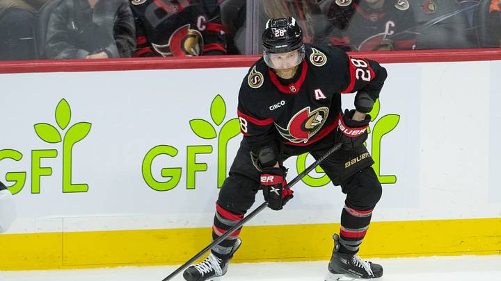 Apr 5, 2026; Ottawa, Ontario, CAN; Ottawa Senators right wing Claude Giroux (28) playing in Ottawa. Mandatory Credit: Marc DesRosiers-IMAGN Images Apr 5, 2026; Ottawa, Ontario, CAN; Ottawa Senators right wing Claude Giroux (28) playing in Ottawa. Mandatory Credit: Marc DesRosiers-IMAGN Images