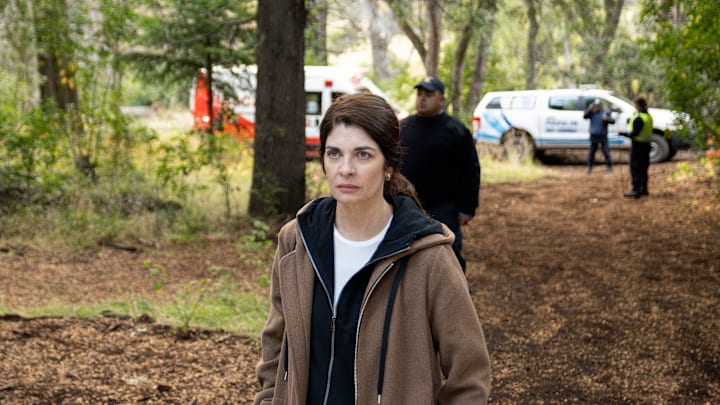 Atrapados. Soledad Villamil as Ema in Atrapados. Cr. Berna Rode / Netflix ©2024
