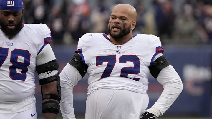 New York Giants offensive tackle Jermaine Eluemunor  