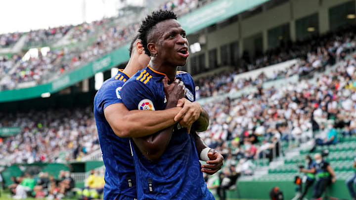 Face à Elche, Vinicius s'était illustré par un beau doublé (1-2). Face à Elche, Vinicius s'était illustré par un beau doublé (1-2).