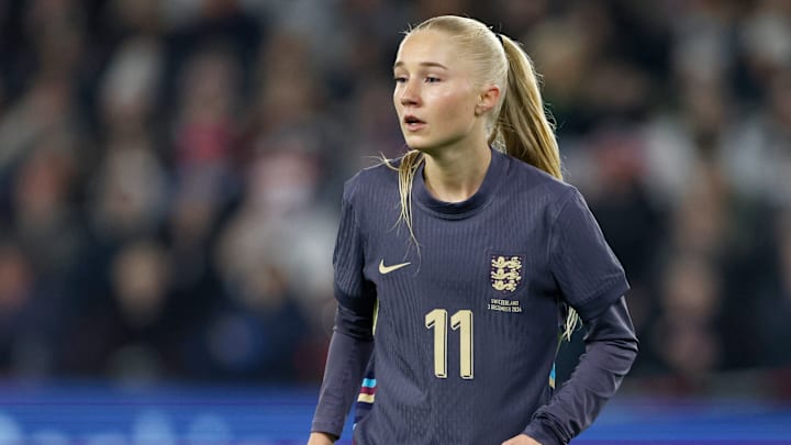 Manchester City's Laura Blindkilde Brown made her senior England debut this week Manchester City's Laura Blindkilde Brown made her senior England debut this week