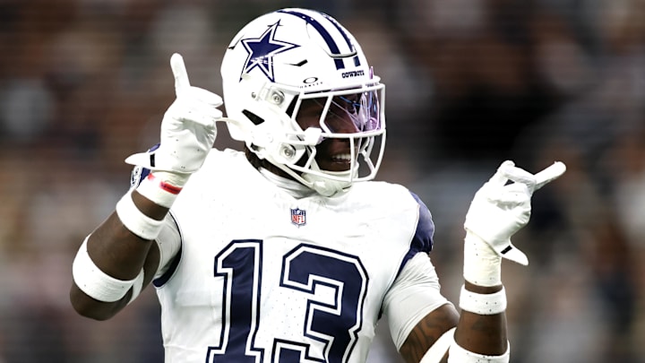 Dallas Cowboys linebacker DeMarvion Overshown reacts after making a tackle against the Cincinnati Bengals. Dallas Cowboys linebacker DeMarvion Overshown reacts after making a tackle against the Cincinnati Bengals.