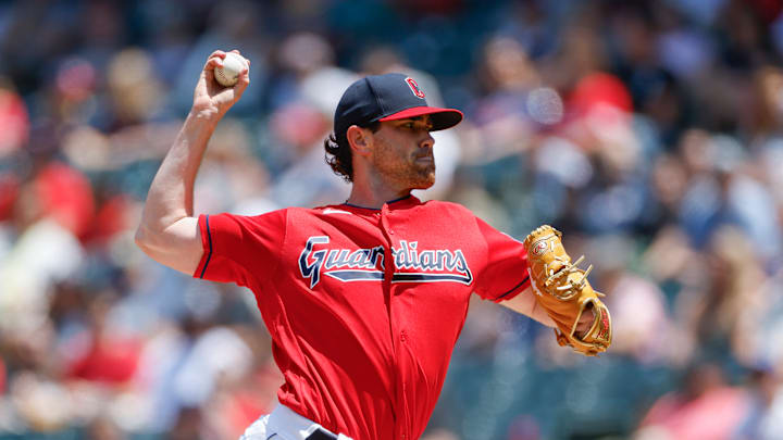 Cleveland Guardians pitcher Shane Bieber