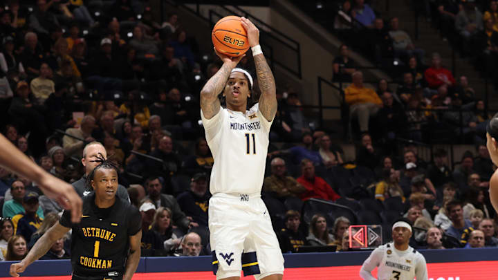 West Virginia University guard Jonathan Powell West Virginia University guard Jonathan Powell