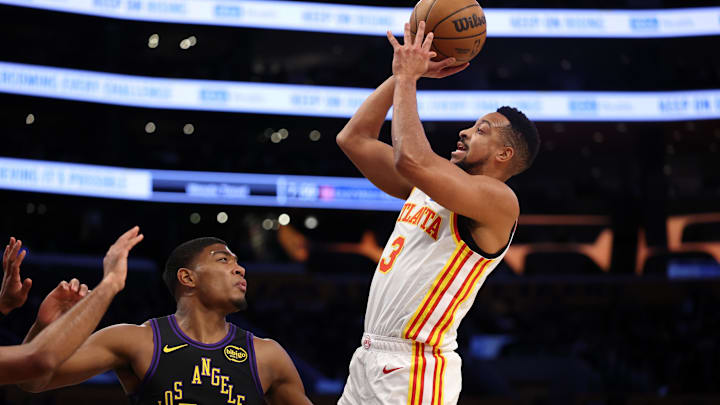 CJ McCollum and the Hawks are road favorites in Portland.