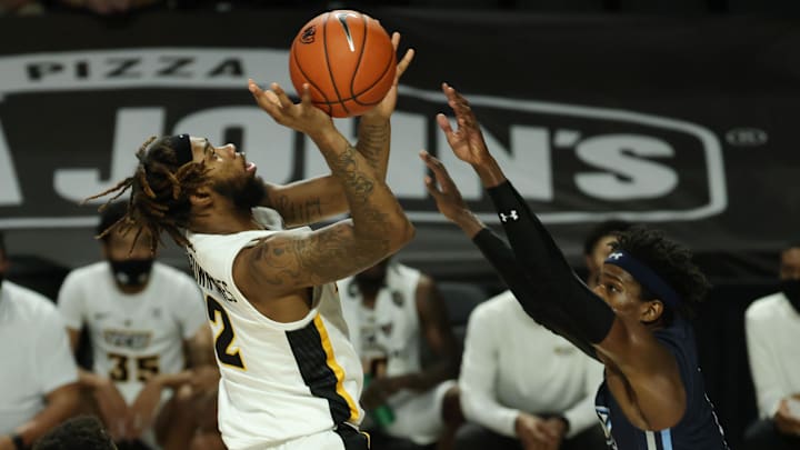 Mikeal Brown-Jones averages just under 20 points per game while shooting 44.9% from beyond the arc