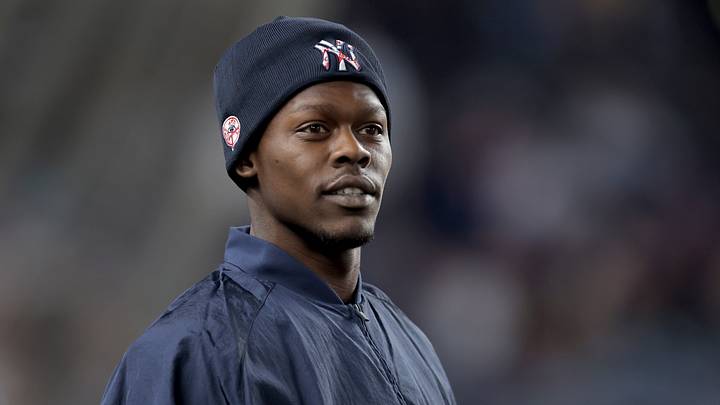 Sep 24, 2026; Bronx, New York, USA; New York Yankees second baseman Jazz Chisholm Jr. (13) watches from the dugout during the seventh inning against the Tampa Bay Rays at Yankee Stadium. Mandatory Credit: Brad Penner-Imagn Images Sep 24, 2026; Bronx, New York, USA; New York Yankees second baseman Jazz Chisholm Jr. (13) watches from the dugout during the seventh inning against the Tampa Bay Rays at Yankee Stadium. Mandatory Credit: Brad Penner-Imagn Images