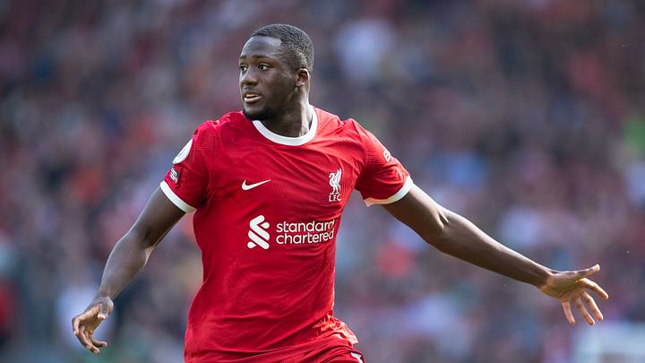 Ibrahima Konate had a lucky escape against Everton