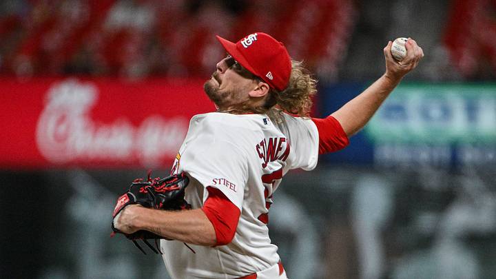 Sep 14, 2026; St. Louis, Missouri, USA; St. Louis Cardinals pitcher Ryne Stanek (55) throws against the San Francisco Giants during the eighth inning at Busch Stadium. Mandatory Credit: Jeff Curry-Imagn Images Sep 14, 2026; St. Louis, Missouri, USA; St. Louis Cardinals pitcher Ryne Stanek (55) throws against the San Francisco Giants during the eighth inning at Busch Stadium. Mandatory Credit: Jeff Curry-Imagn Images