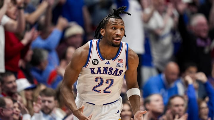 Kansas Jayhawks guard Darryn Peterson (22)