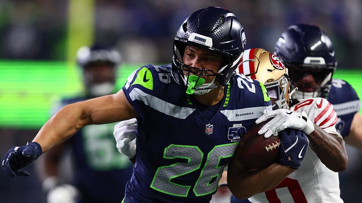 Seattle Seahawks running back Zach Charbonnet.