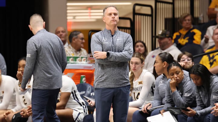 West Virginia University head coach Mark Kellogg West Virginia University head coach Mark Kellogg