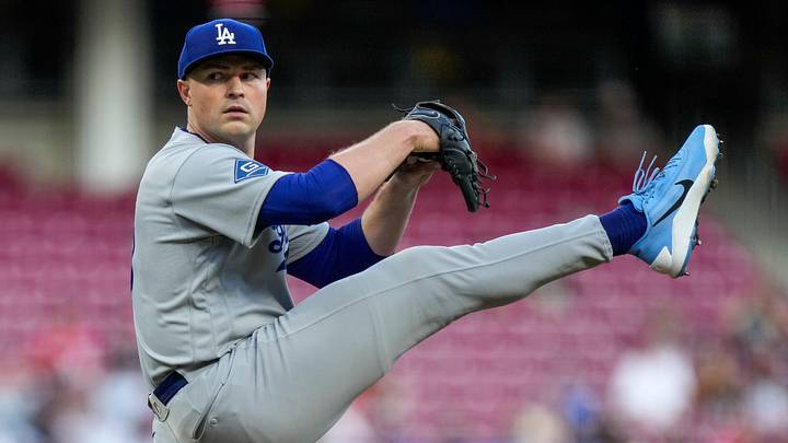 Los Angeles Dodgers pitcher Tarik Skubal (29) winds up in the second inning of the MLB National League game between the Cincinnati Reds and the Los Angeles Dodgers at Great American Ball Park in Cincinnati on Monday, Sept. 14, 2026. Los Angeles Dodgers pitcher Tarik Skubal (29) winds up in the second inning of the MLB National League game between the Cincinnati Reds and the Los Angeles Dodgers at Great American Ball Park in Cincinnati on Monday, Sept. 14, 2026.