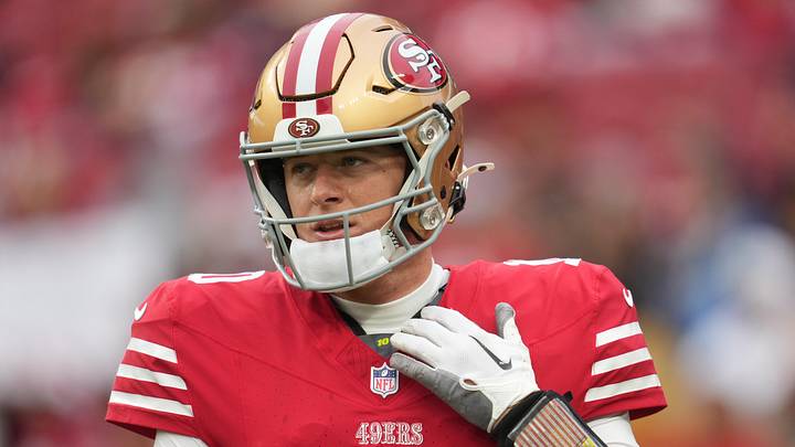 San Francisco 49ers quarterback Mac Jones (10) San Francisco 49ers quarterback Mac Jones (10)