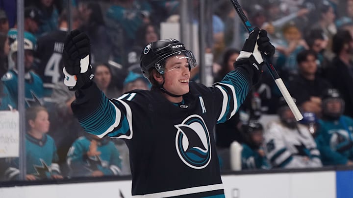 Macklin Celebrini has three goals in his last two games.