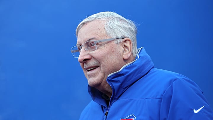 Like Buffalo Bills owner Terry Pegula, you would smile too if you had billions of dollars but didn't have to fully fund your own NFL stadium