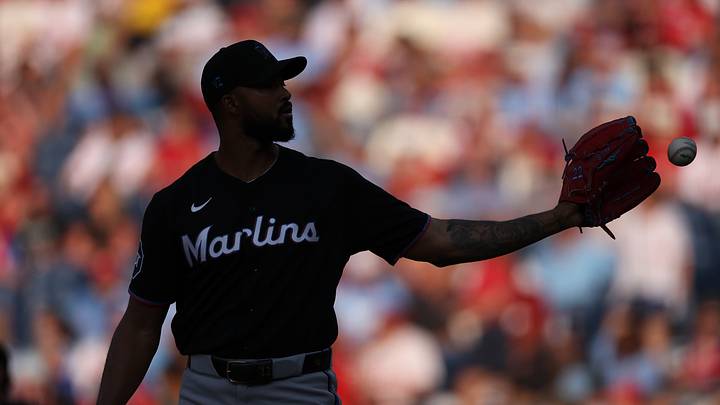 Miami Marlins pitcher Sandy Alcantara (22). Mandatory Credit: Bill Streicher-Imagn Images Miami Marlins pitcher Sandy Alcantara (22). Mandatory Credit: Bill Streicher-Imagn Images