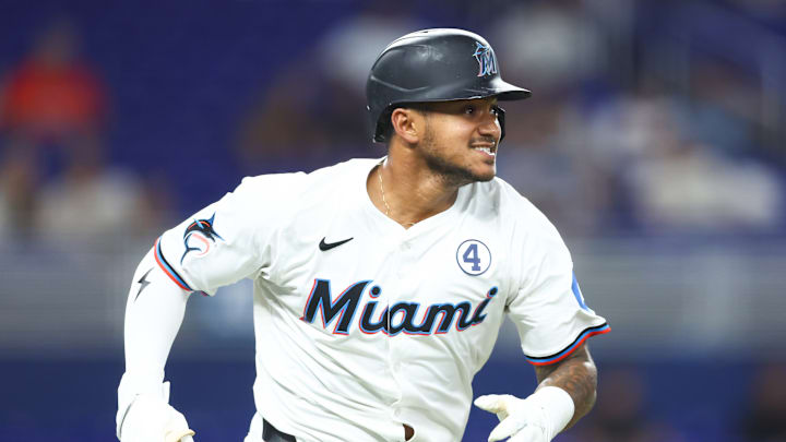 Miami Marlins outfielder Dane Myers