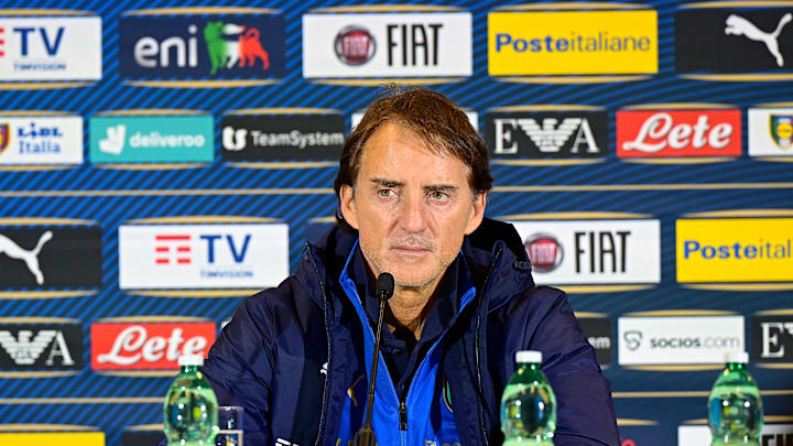 Roberto Mancini in conferenza stampa