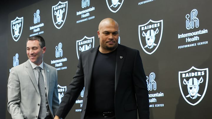 Las Vegas Raiders Introduce Antonio Pierce As Head Coach, Tom Telesco As General Manager