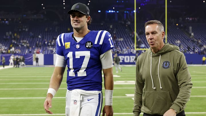 Daniel Jones and Lou Anarumo of the Indianapolis Colts