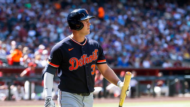 Detroit Tigers outfielder Kerry Carpenter. Detroit Tigers outfielder Kerry Carpenter.