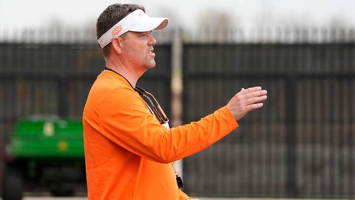 Oklahoma State offensive line coach Cody Crill. Oklahoma State offensive line coach Cody Crill.
