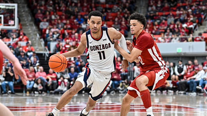 Gonzaga senior guard Nolan Hickman. Gonzaga senior guard Nolan Hickman.