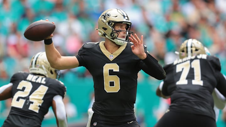 New Orleans Saints quarterback Tyler Shough