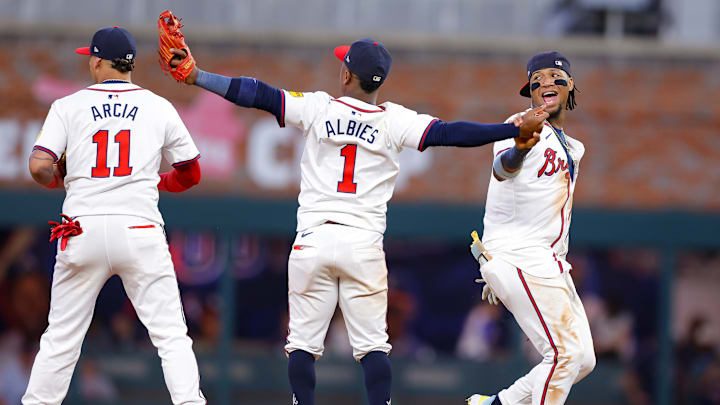 Ronald Acuña Jr., Orlando Arcia, Ozzie Albies, Atlanta Braves