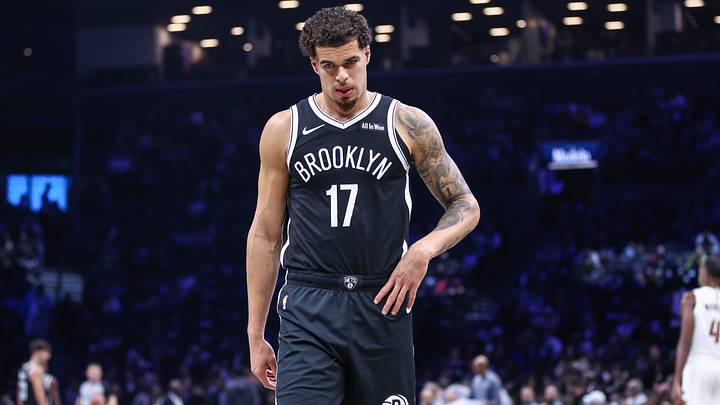 Oct 24, 2025; Brooklyn, New York, USA;  Brooklyn Nets forward Michael Porter Jr. (17) at Barclays Center. Mandatory Credit: Wendell Cruz-Imagn Images