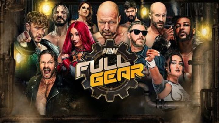 Promo poster for AEW's "Full Gear"