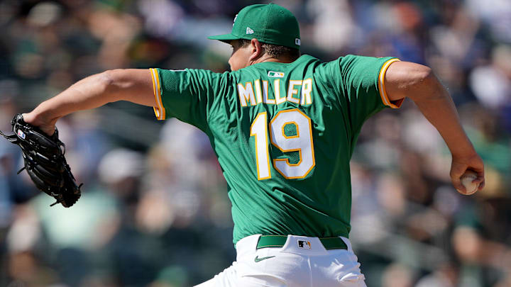 Mason Miller earns a save for the Athletics against the New York Mets in 2025.