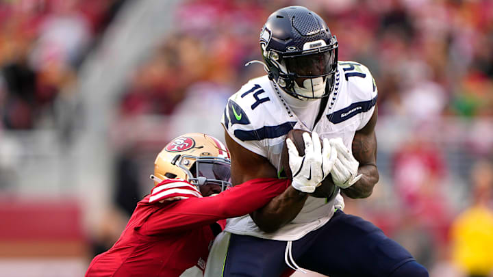 DK Metcalf of the Seattle Seahawks