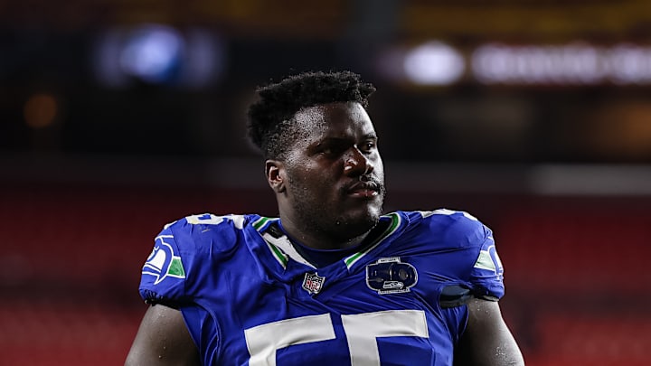 Olu Oluwatimi of the Seattle Seahawks Olu Oluwatimi of the Seattle Seahawks