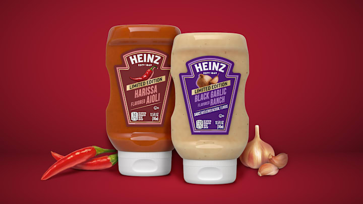 Heinz Black Garlic Ranch and Harissa Aioli - credit: Heinz