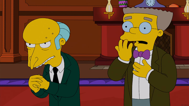 THE SIMPSONS: Mr. Burns gives his employees high-tech eyeglasses in order to spy on them in the "Specs and the City" episode of THE SIMPSONS airing Sunday, Jan. 26 (8:00-8:30 PM ET/PT) on FOX. THE SIMPSONS ™ and © 2014 TCFFC ALL RIGHTS RESERVED.